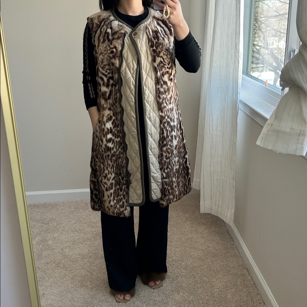 Chloe rabbit fur vest. Size 34